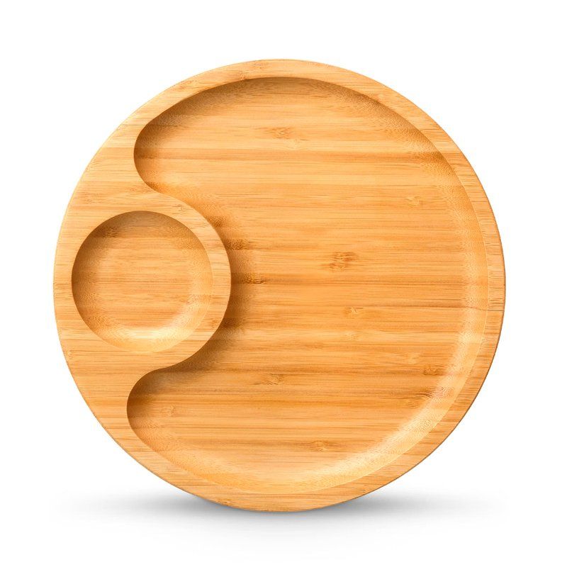 Менажница 2 секции бамбук 30,5см WL-771044/A (3/24)