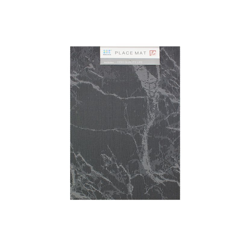 Салфетка сервировочная 30*45см ПВХ МРАМОР черная (240)