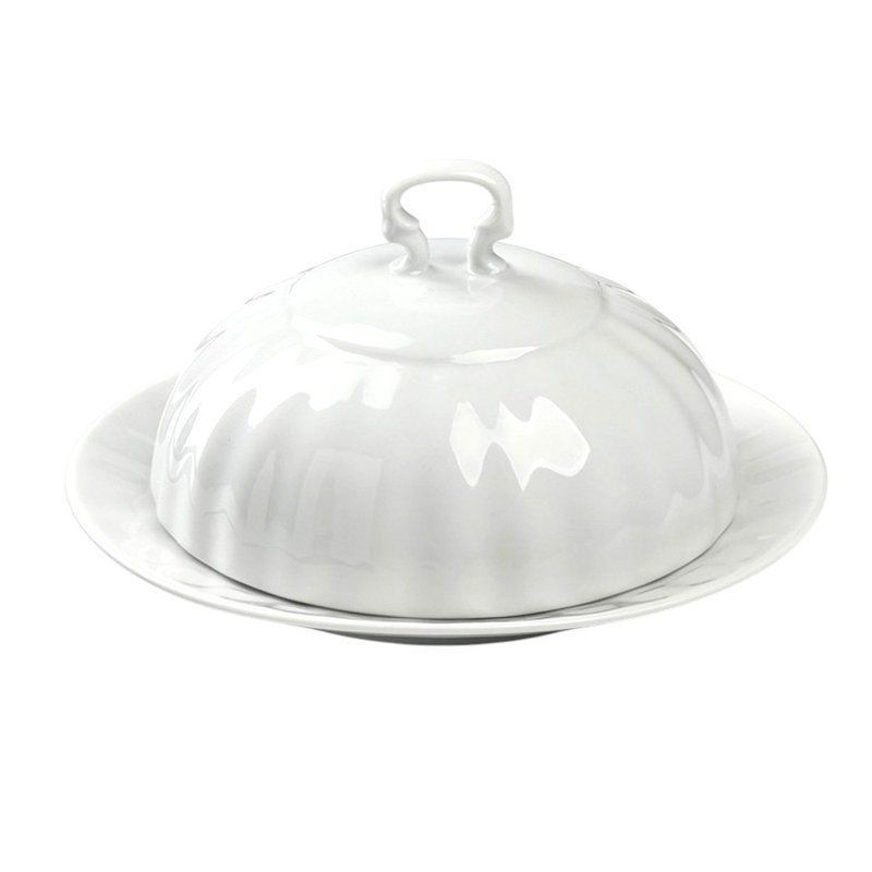 Масленка 500мл фарфор БЕЛЬЕ (8)