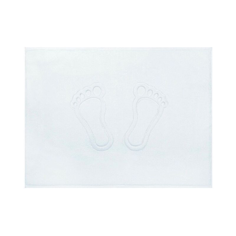 Коврик в ванную хлопок махровый 50*70см белый 650гр м7712 S