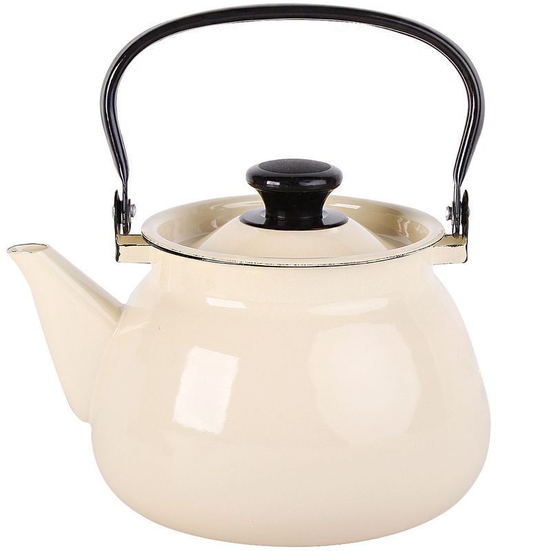 Чайник 3л эмаль слон. кость сферический 42104-122-У (4)