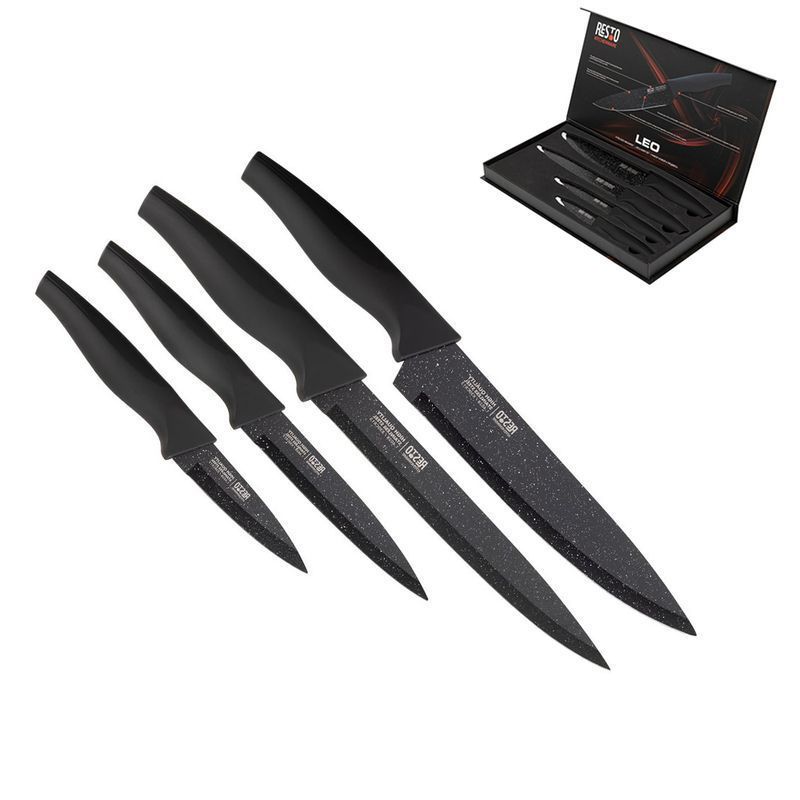 Ножи набор 4пр нерж.сталь LEO на магните подар.уп. (10)