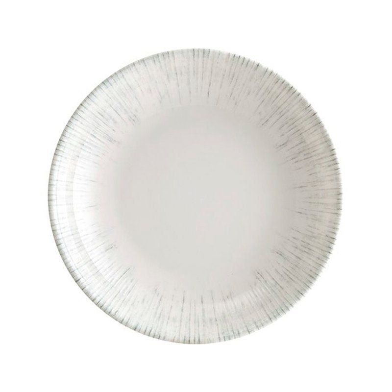 Тарелка глубокая 23см 1000мл фарфор ИРИС СЕРЫЙ IRSBLM23CK (6)