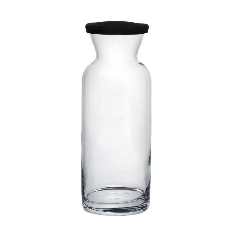 Декантер 1,26л стекло ВИЛЛАЖ с черной силиконовой крышкой (6)