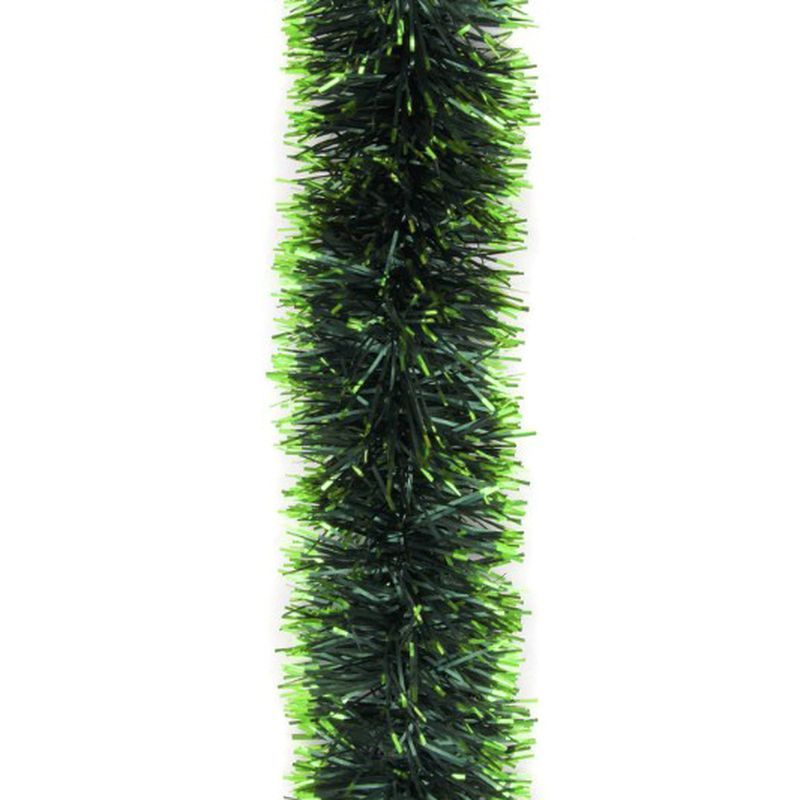 Мишура 2м 10см Норка зеленая с салатовыми кончиками Г-258 (40)