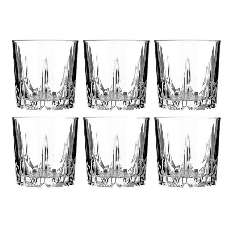 Стаканы для виски набор 6шт 300мл стекло КАРАТ (8)