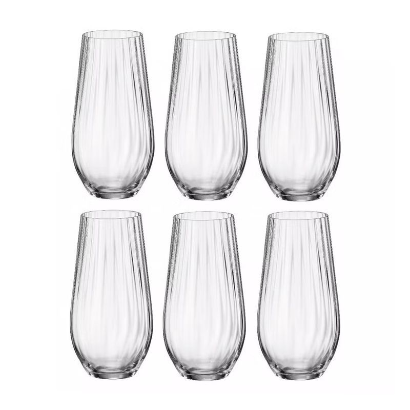 Стаканы для воды набор 6шт 580мл стекло КОРА ОПТИК 91E/2SG85/0/00000/580-664 (8)