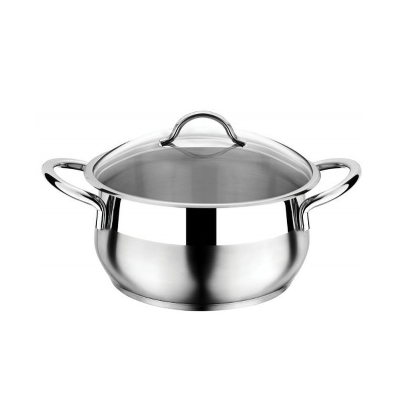 Кастрюля 8,5л нерж.сталь Everest стекл.крышка 26*16см 3ТТСКК0826030 (4)