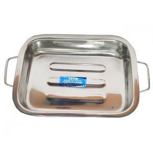 Противень 25*19*4см нерж.сталь МН-203 (36)