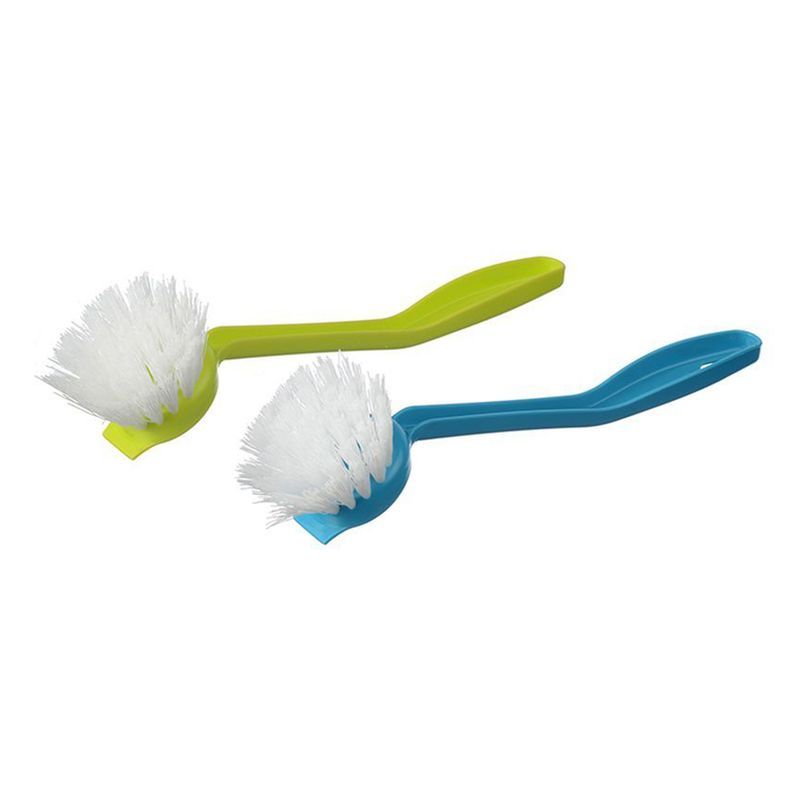 Щетка для посуды 22*5,5см пластик КОЛИБРИ малая микс (30)