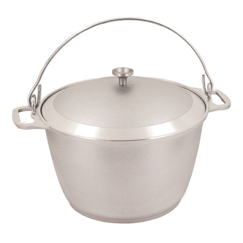 Котел походный 10л алюминий с крышкой (3)