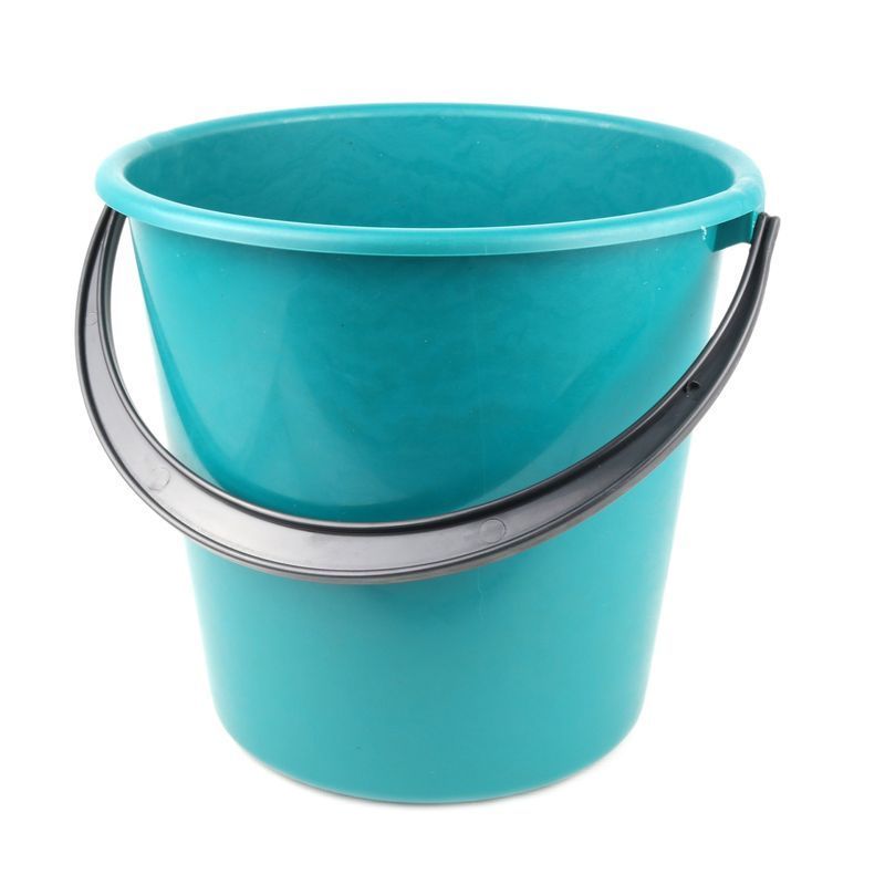 Ведро 10л пластик бирюзовое ударопрочное для садово-огородных работ (10)