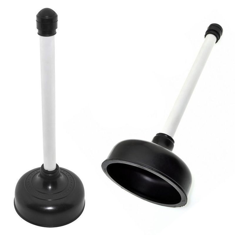 Вантуз большой 38см d14см резина/пластик черный (50)