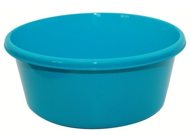 Таз 11л 36,2*14,9*36,2см пластик бирюза круглый (20/10)