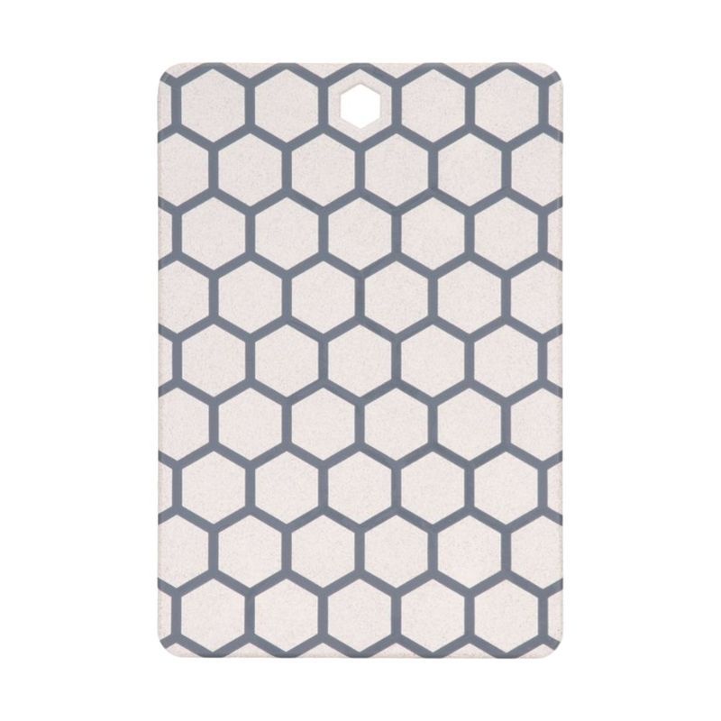 Доска разделочная 36,8*25,3*0,8см пластик SHAM антибактериальная поверхность (8/16)