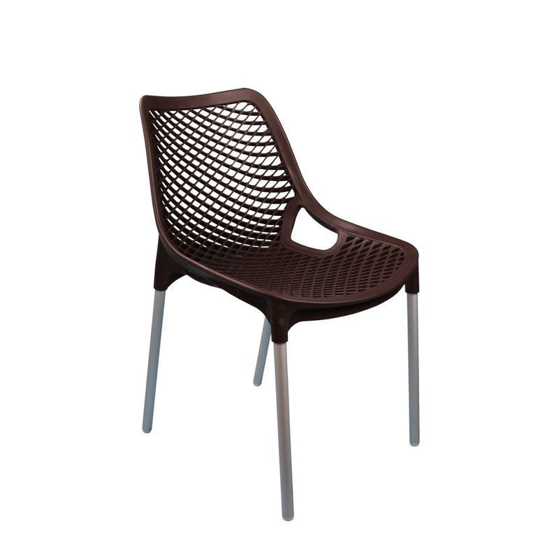 Стул Эврика пластик коричневый (3)