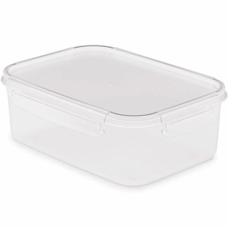 Контейнер пищевой 1,6л 220*160*75мм пластик СВЧ Прайм прямоугольный с защелками (10)