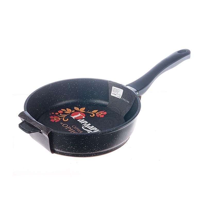 Сковорода 22см алюминий АП ОРИОН ручка soft-touch Мрамор 1922-04 (6)