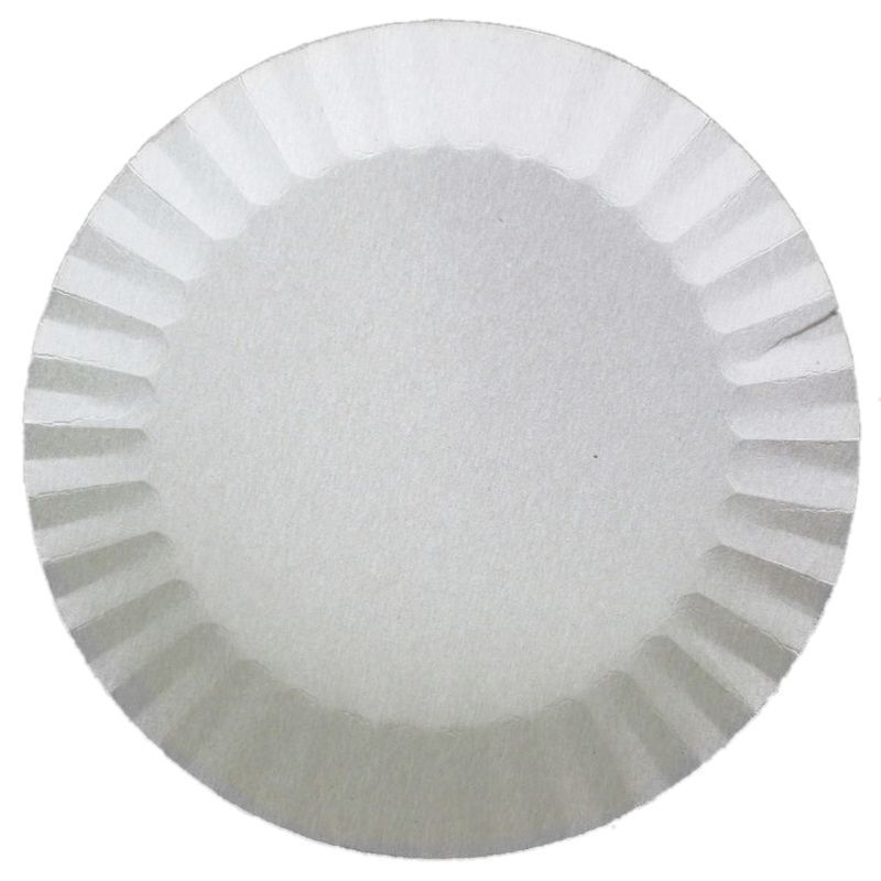 Тарелка бумажная 175мм белая мелованная (1600)