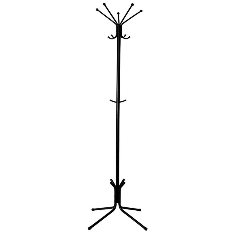 Вешалка напольная 5 крючков 69,5*69,5*182см металл МегаЛуч черная (1)