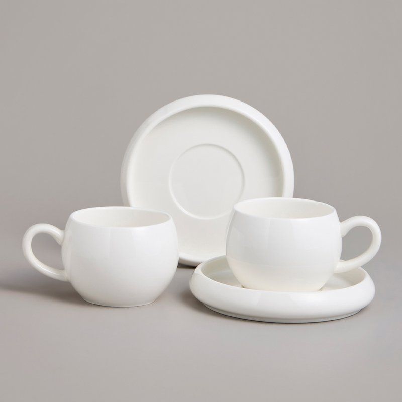 Чайный набор 4пр фарфор FASHION на 2 персоны 220мл (12)