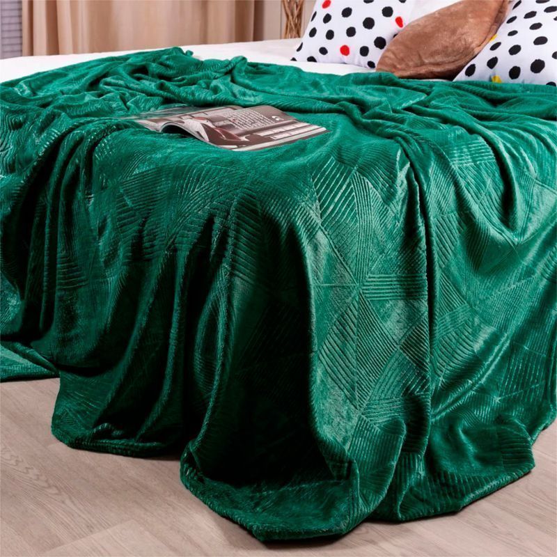 Плед 200*220 микрофибра Aspen рельеф зеленый