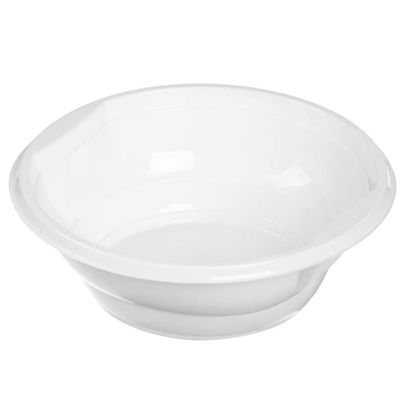 Миска одноразовая 475мл полистирол суповая белая Мистерия (50/800)