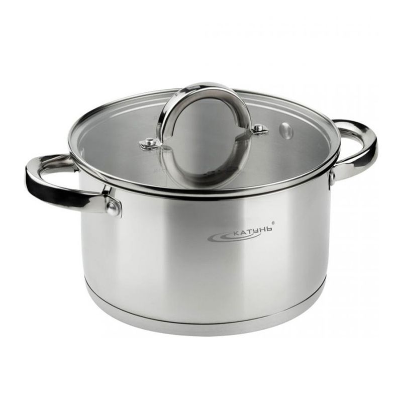 Кастрюля 3,5л d20*11,5см нерж.сталь ЭТНА стекл.крышка КТ21-D-20 (4)