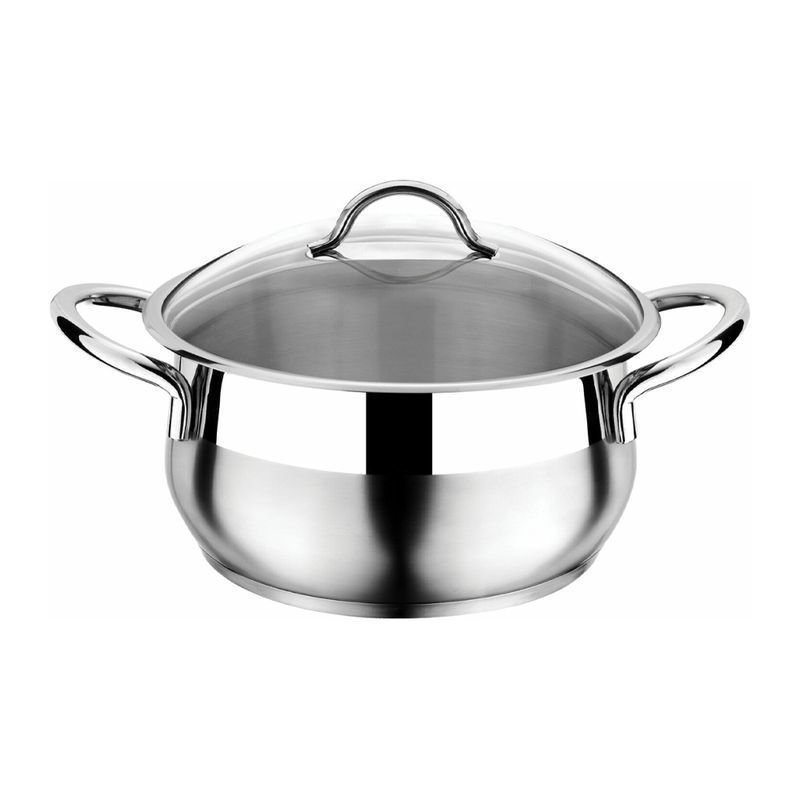 Кастрюля 10л 26*20см нерж.сталь Everest стекл.крышка 3ТТСКК0320049 (4)