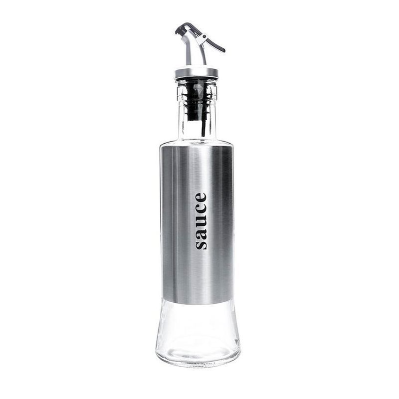 Бутылка для масла 400мл стекло с мет.дозатором YF-1027 (48)