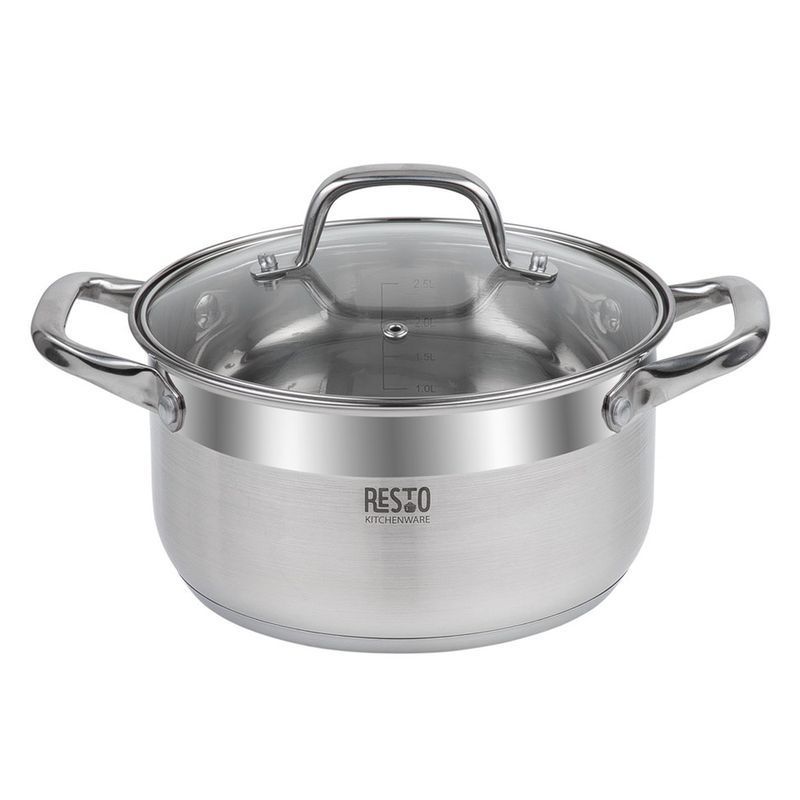 Кастрюля 3,6л нерж.сталь LIBRA со стекл.крышкой 20см h11см (6)