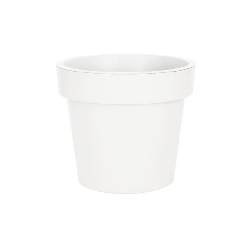 Кашпо 50л 41,5*47,7см пластик ЛОФТ белый (5)