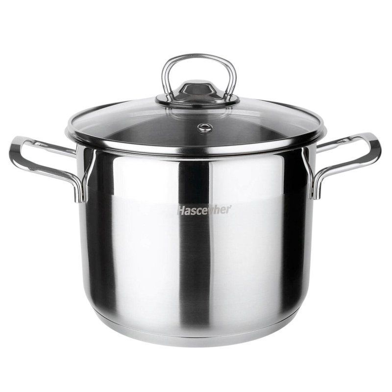 Кастрюля высокая 8,5л (24*19/дно d22см) нерж.сталь Anett ст.крышка 3TTCKK0824002