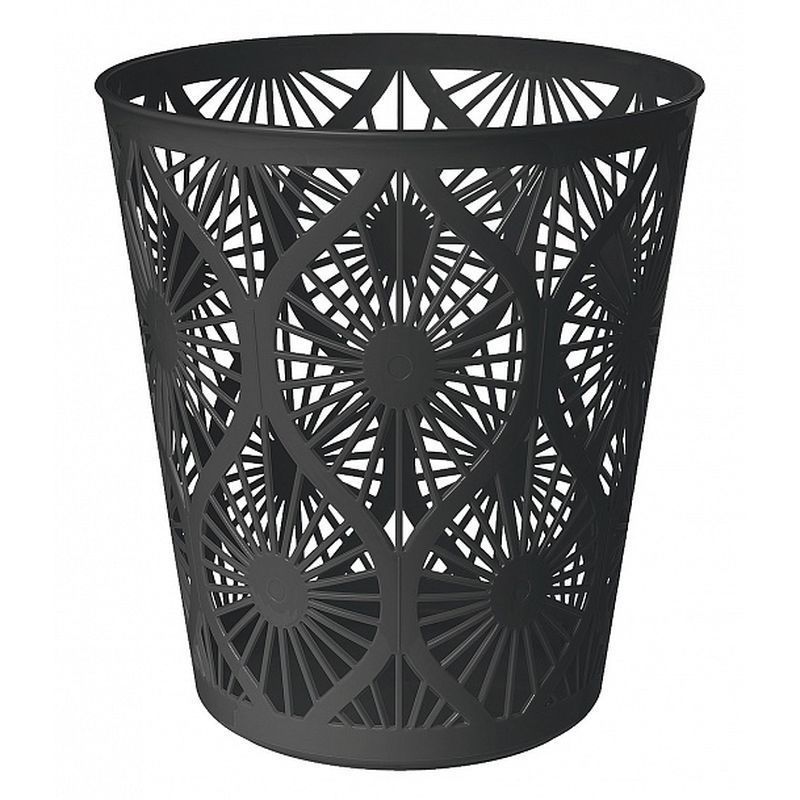 Корзина для бумаг 10л 256*280мм пластик черный (15)