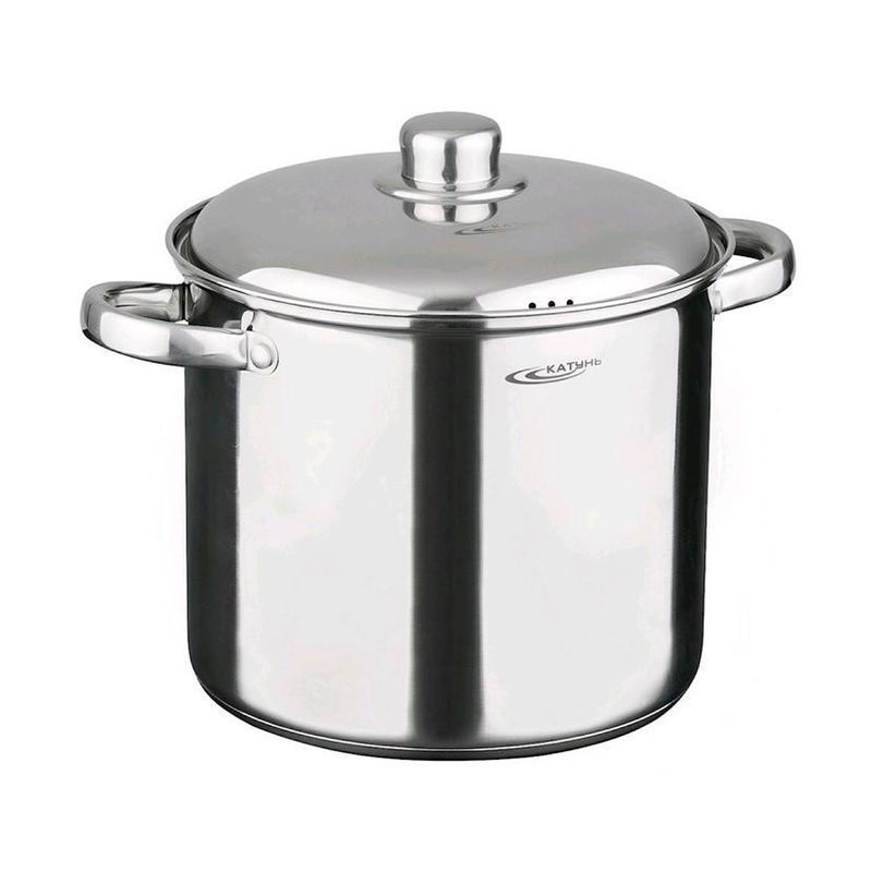 Кастрюля 15л нерж.сталь ГРЕТТА мет.крышка d30м толщина стенок 0,6мм индукция KT04-D-150 (2)