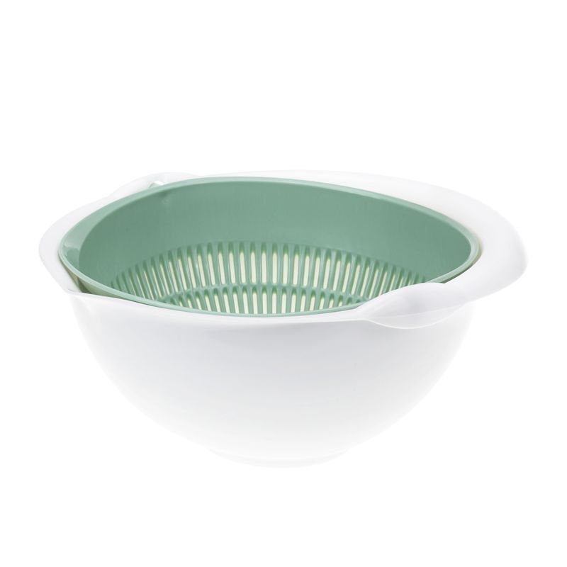 Дуршлаг пластик для крупы Фисташковый (10)