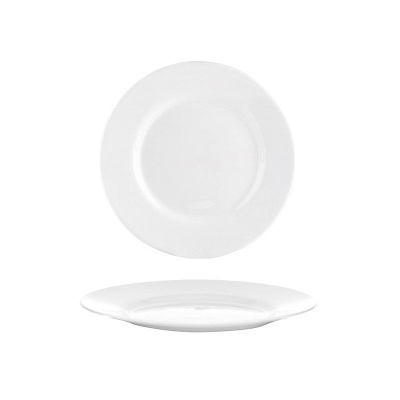 Тарелка мелкая 19см стеклокерамика ДИРЕКТОР БЕЛЫЙ десертная (24)