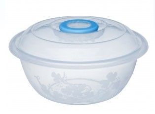 Таз 22л 49*18,8см пластик ИЗОБИЛИЕ круглый с крышкой мерный (30)