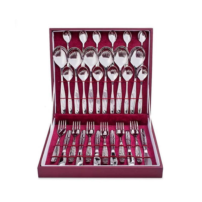 Набор столовых приборов 30пр нерж.сталь 18/10 ЛИРА М14 ЭИП д/к н83/1 (6)