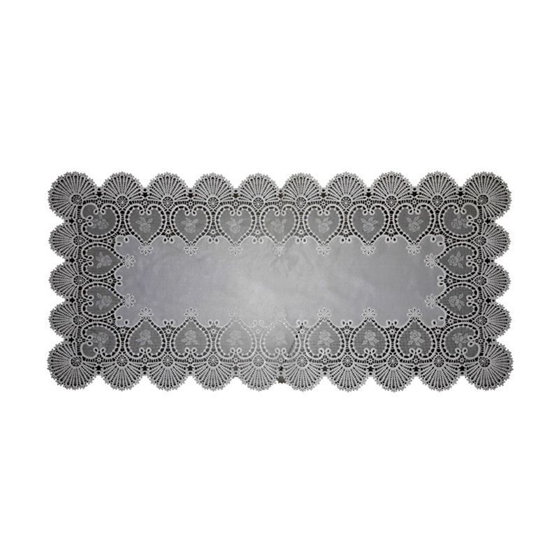 Салфетка сервировочная 16*33 (40*83см) ПВХ белая S-103 (6/240)