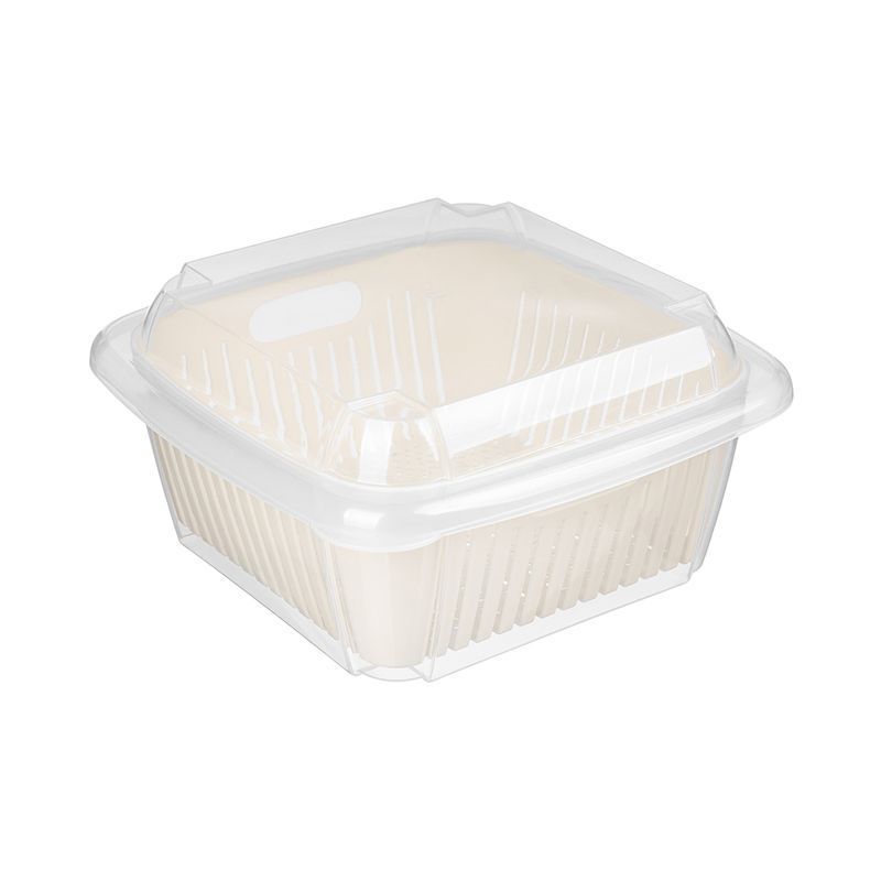 Контейнер пищевой 2,2л пластик Bergamo светло-бежевый с крышкой и вкладышем (10) 221143125/01