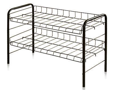 Полка для обуви 2 секции 435*660*300мм металл медный антик ЭТ3 (1)