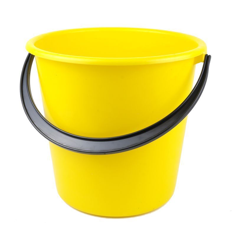 Ведро 10л пластик желтое ударопрочное (мягкое) без крышки В10-01 (10)