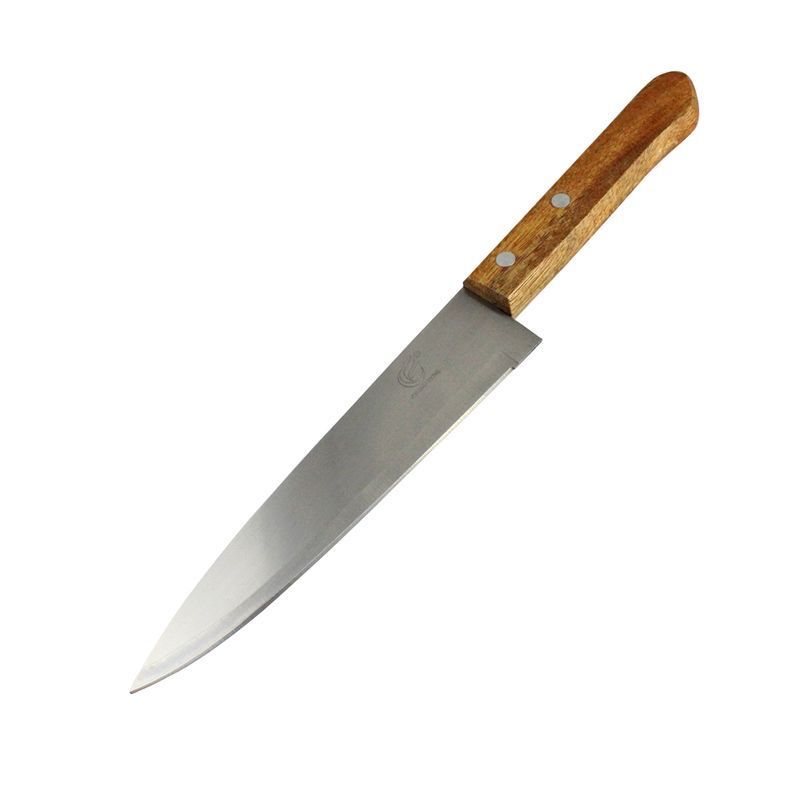 Нож кухонный 18см нерж.сталь с деревянной ручкой (480)