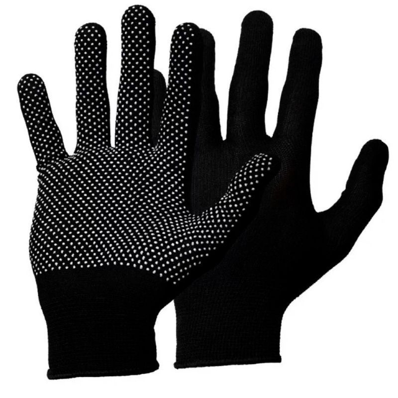 Перчатки нейлоновые микроточка чёрные (120/1200)