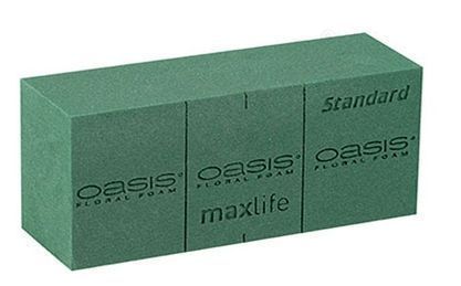 Оазис для живых цветов 23*11*8см пеноплостирил Классик кирпич 4100033 (35) №1028