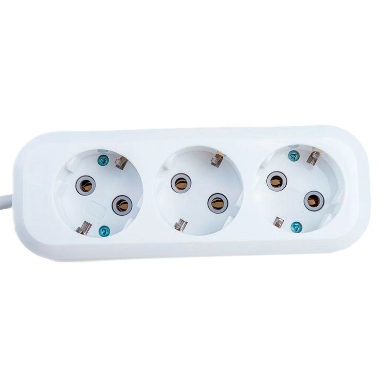 Удлинитель с заземлением 3 гнезда 3м 16А/3,5кВт ПВС3х1,0  Smartbuy SBE-16-3-03-Z (40)