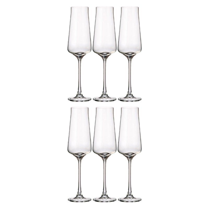 Бокалы для шампанского набор 6шт 270мл стекло СЕТТИЯ 91L/1SJ59/0/00000/270-664