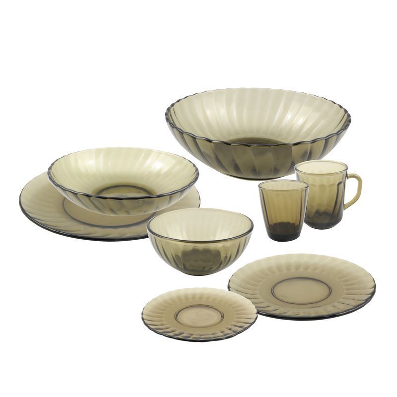 Столовый набор 44пр стекло ELICA дымка подар.уп. (1)