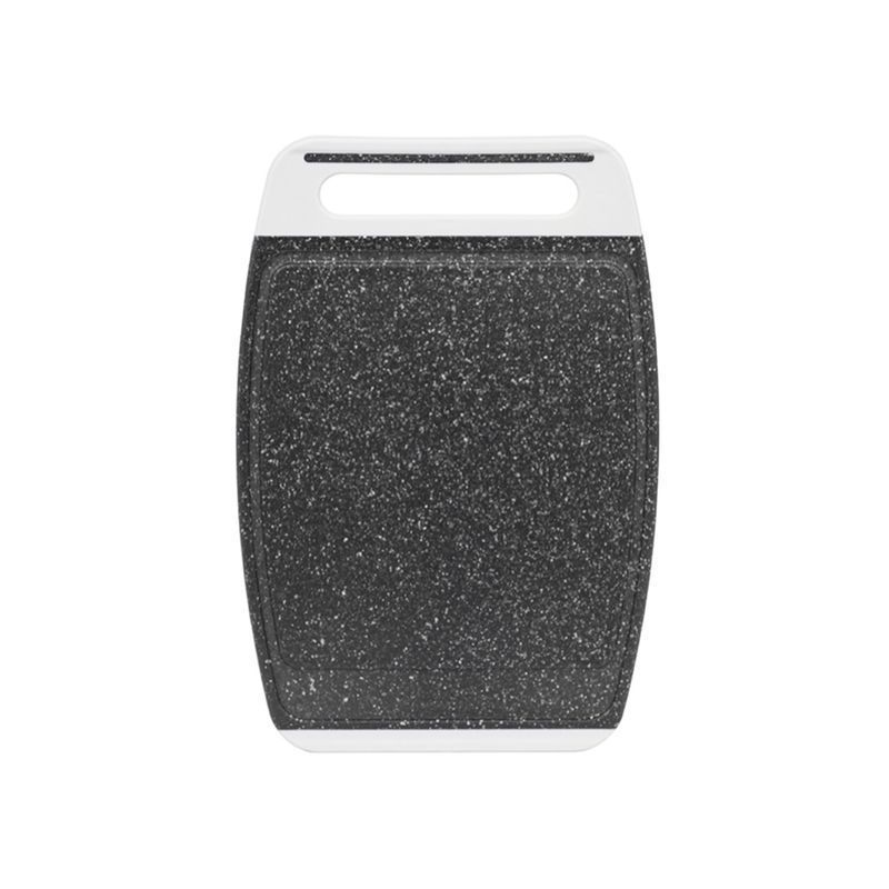 Доска разделочная 300*200мм пластик ХЕВИ черный камень (16)